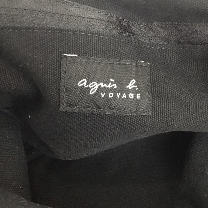 アニエス・ベー agnes b. トートバッグ トートバッグ G003-01 ロゴトートバッグ コットン ロゴ、文字 黒 / ブラック /  レディース USED 古着 中古 10139350