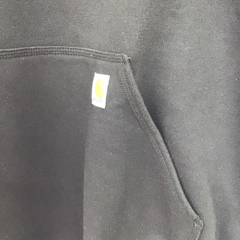 カーハート Carhartt パーカー 長袖 長袖パーカー プルオーバーパーカー スウェット L ロゴ、文字 茶 / ブラウン /  メンズ USED 古着 中古 10148153