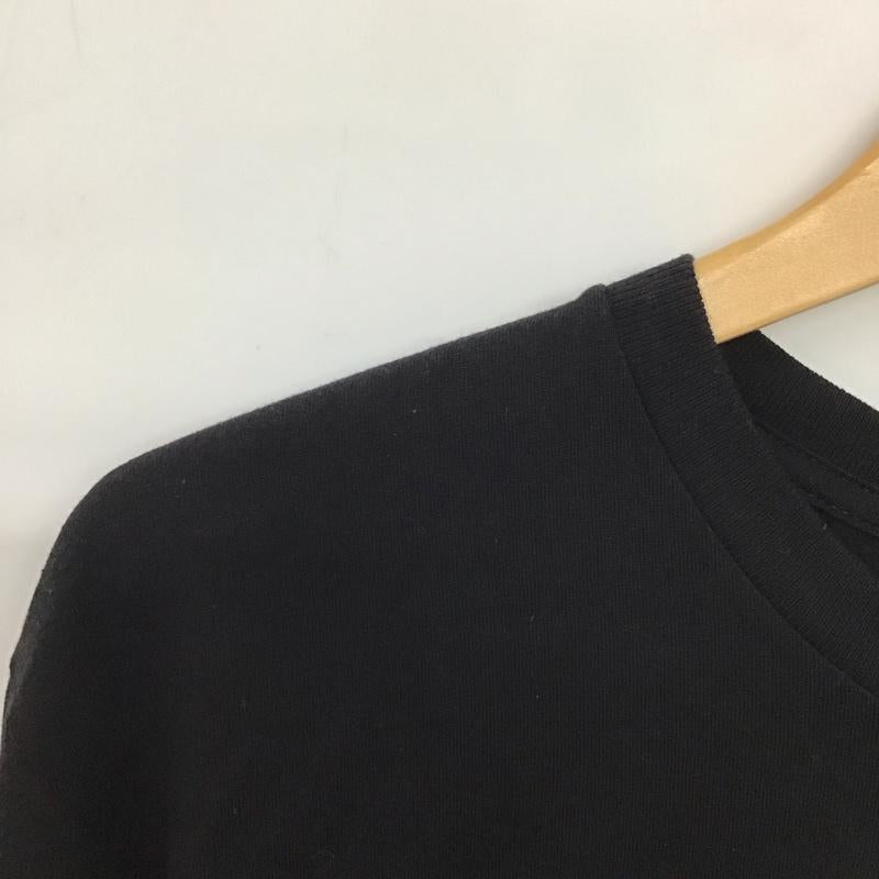 ステューシー STUSSY カットソー 長袖 長袖カットソー プリントカットソー クルーネック M ロゴ、文字 黒 / ブラック /  メンズ USED 古着 中古 10135910