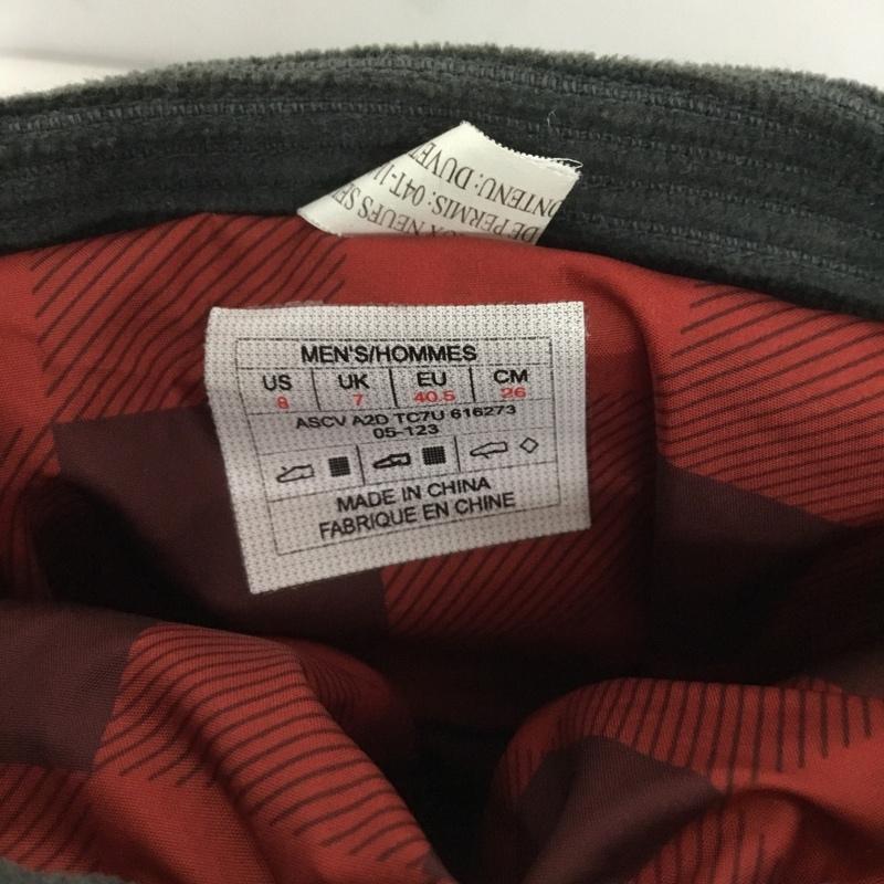 ザノースフェイス THE NORTH FACE ブーツ 一般 616273 コーデュロイ スノーブーツ 26.0cm ロゴ、文字 緑 / グリーン /  メンズ USED 古着 中古 10136690