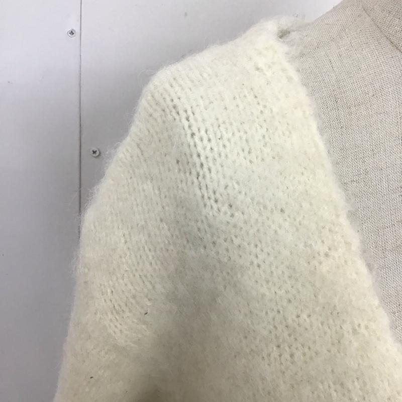 フリークスストア FREAK S STORE ニット、セーター 長袖 長袖ニットカットソー ニット セーター Vネックニット FREE 無地 白 / ホワイト /  レディース USED 古着 中古 10124571