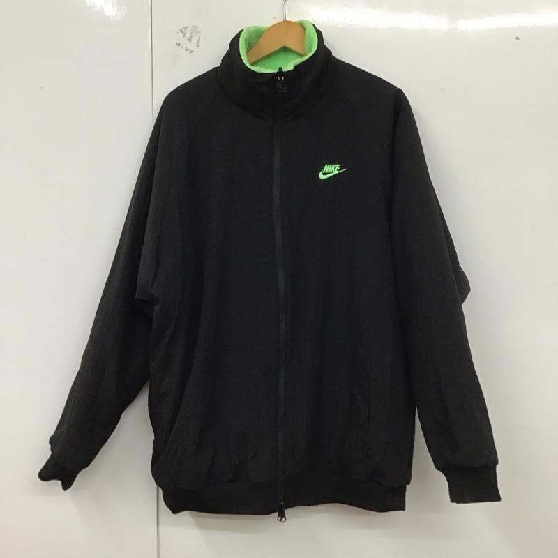 ナイキ NIKE ジャケット、上着 ジャケット、ブレザー bq6546-350 フリースジャケット ジップアップジャケット アウター リバーシブル XXL ロゴ、文字 緑 / グリーン /  メンズ USED 古着 中古 10129608