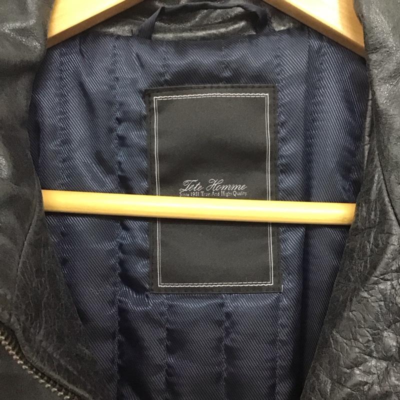 テットオム TETE HOMME ジャケット、上着 ジャケット、ブレザー ジップアップジャケット アウター スタンドカラージャケット 5 無地 ダークグレー / ダークグレー /  メンズ USED 古着 中古 10146059