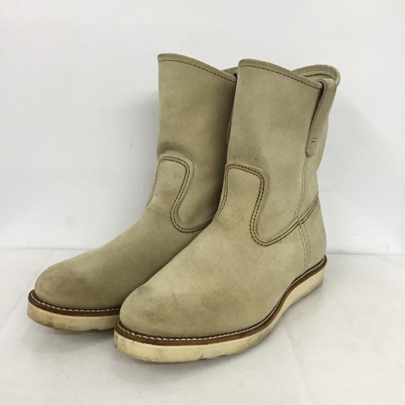レッドウィング RED WING ブーツ 一般 E8168 9-INCH PECOS ペコスブーツ 28cm 28.0cm 無地 ベージュ / ベージュ /  メンズ USED 古着 中古 10144314