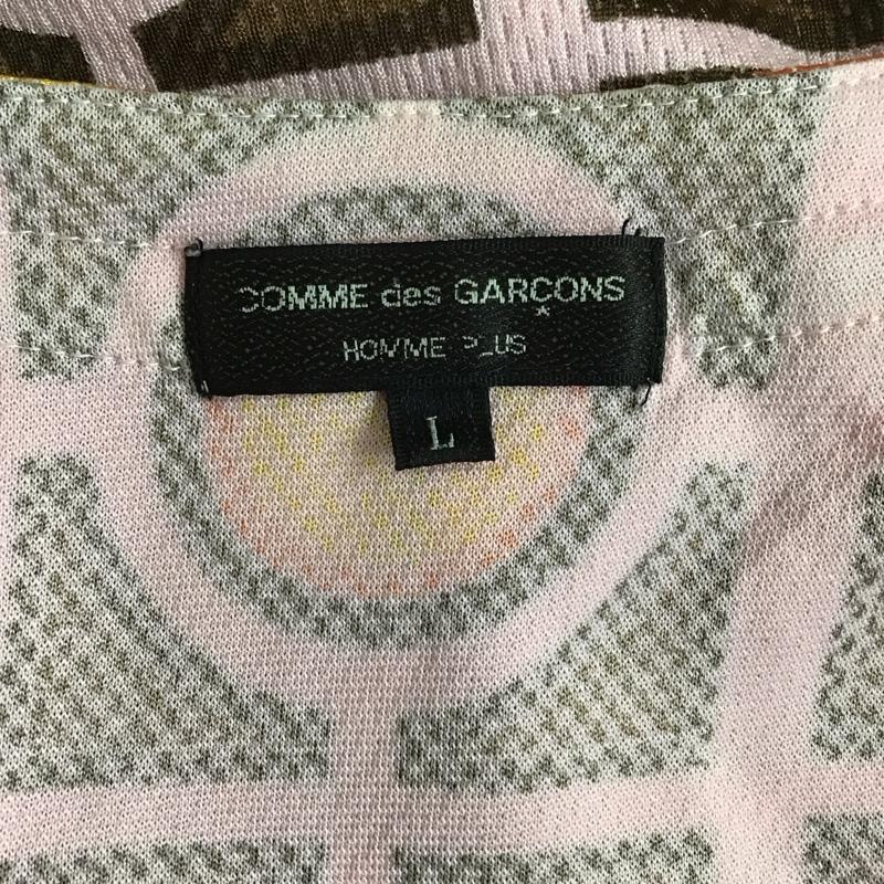 コムデギャルソンオムプリュス COMME des GARCONS HOME PLUS Tシャツ 半袖 半袖カットソー Vネック プリントカットソー L プリント マルチカラー / マルチカラー /  メンズ USED 古着 中古 10127751