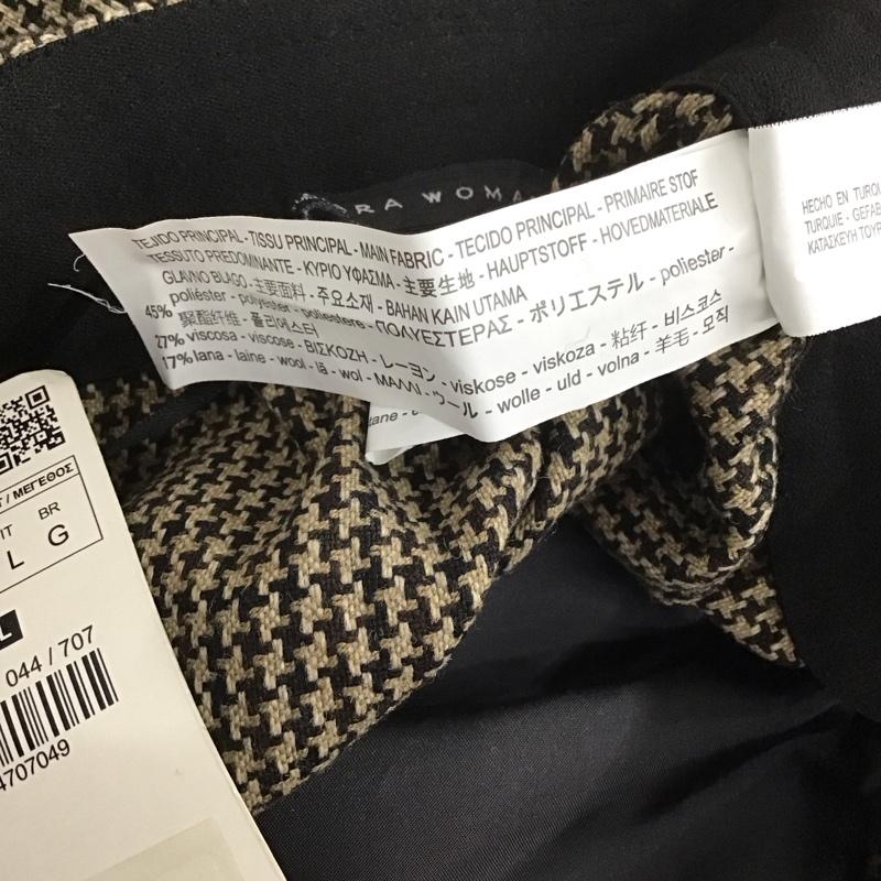 ザラウーマン ZARA WOMAN パンツ ワークパンツ、ペインターパンツ ワイドパンツ カジュアルパンツ スラックス L チェック マルチカラー / マルチカラー /  レディース USED 古着 中古 10125208