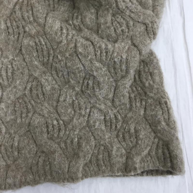 アイテムズ アーバンリサーチ ITEMS URBAN RESEARCH ニット、セーター 長袖 IT27-22A012 FREE  茶 / ブラウン /  レディース USED 古着 中古 10142528