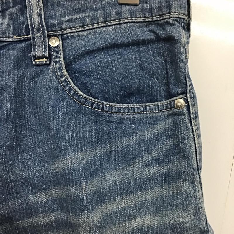 ラングラー Wrangler パンツ デニム、ジーンズ デニムパンツ ショートパンツ ハーフパンツ 28インチ ロゴ、文字 インディゴ / インディゴ /  メンズ USED 古着 中古 10142931