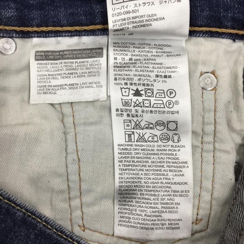 リーバイストラウスアンドコー Levi Strauss & co. パンツ デニム、ジーンズ デニムパンツ ストレートパンツ ワイドパンツ カジュアルパンツ 33インチ 無地 インディゴ / インディゴ /  メンズ USED 古着 中古 10122321