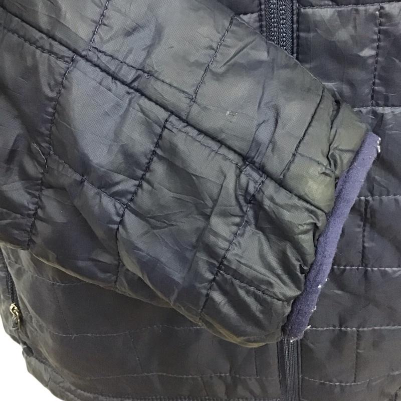 パタゴニア patagonia ジャケット、上着 ジャンパー、ブルゾン ジップアップジャケット ジャンパー ダウンジャケット カジュアルジャケット アウター M ロゴ、文字 紺 / ネイビー /  メンズ USED 古着 中古 10110905