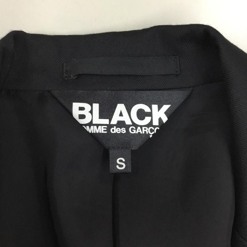 ブラックコムデギャルソン BLACK COMME des GARCONS ジャケット、上着 ジャケット、ブレザー カジュアルジャケット カラージャケット ポケットジャケット アウター S 無地 黒 / ブラック /  メンズ USED 古着 中古 10120674