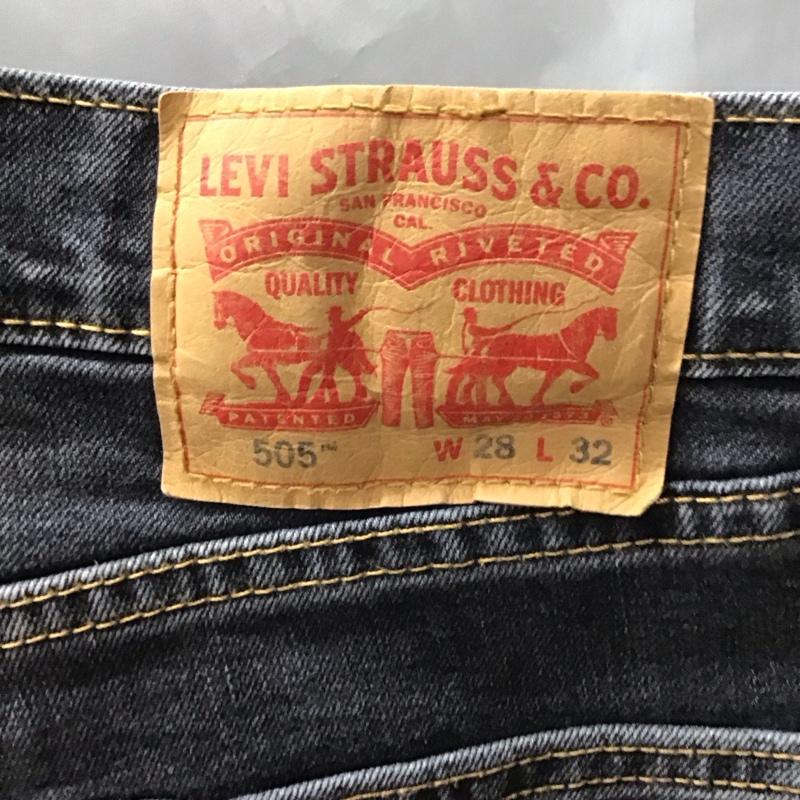 リーバイストラウスアンドコー Levi Strauss & co. パンツ デニム、ジーンズ デニムパンツ スリムパンツ ストレッチパンツ ジーンズ 28インチ 無地 黒 / ブラック /  メンズ USED 古着 中古 10117445