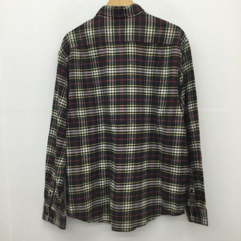 シュプリーム Supreme シャツ、ブラウス 長袖 L チェック 黒 / ブラック /  メンズ USED 古着 中古 10129328
