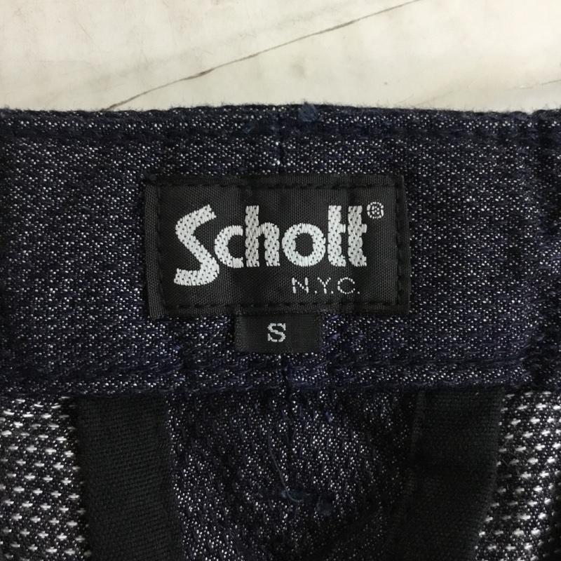ショット schott パンツ スラックス 3106042 INDIGO BIRDS EYE PANTS S 無地 インディゴ / インディゴ /  メンズ USED 古着 中古 10117634