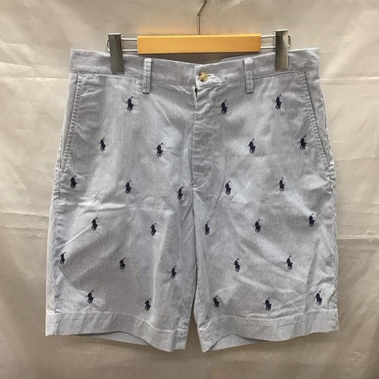 ラルフローレン RALPHLAUREN パンツ ショートパンツ ショートパンツ ハーフパンツ カジュアルパンツ 32インチ ストライプ 青 / ブルー /  メンズ USED 古着 中古 10117515