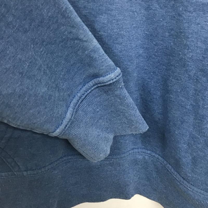 ザノースフェイス THE NORTH FACE パーカー 長袖 長袖パーカー プルオーバーパーカー スウェット M ロゴ、文字 青 / ブルー /  メンズ USED 古着 中古 10140550