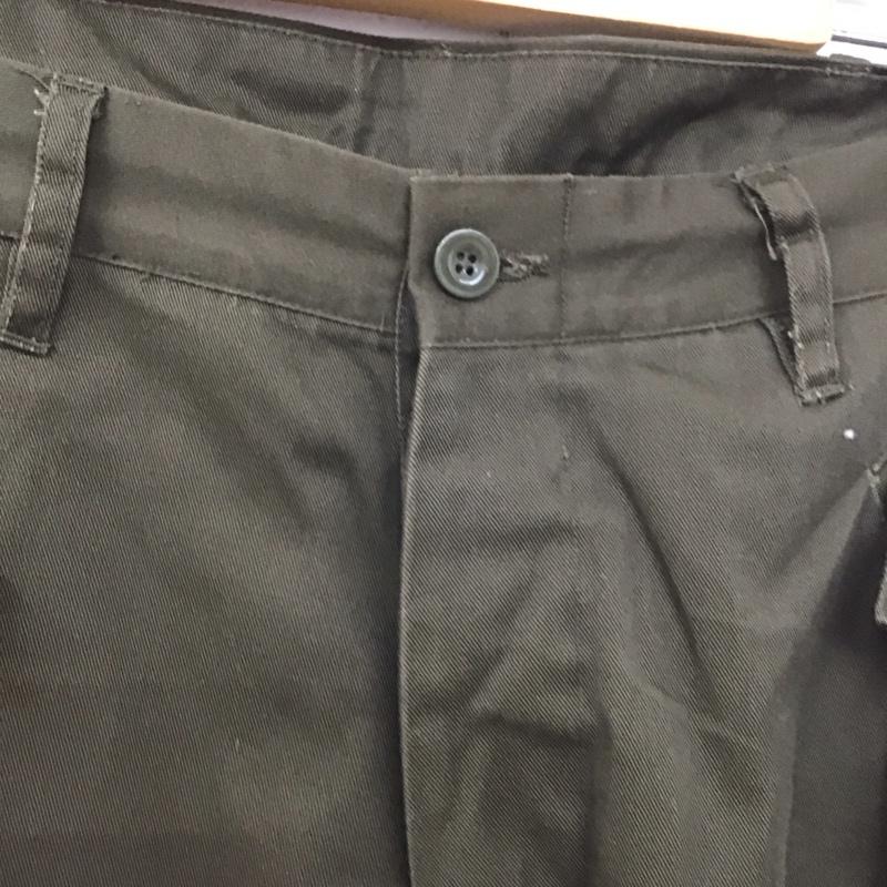 ミリタリー ミリタリー パンツ ワークパンツ、ペインターパンツ ミリタリーパンツ 古着 ワイドパンツ カジュアルパンツ ストレートパンツ 28インチ 無地 カーキ / カーキ /  メンズ USED 古着 中古 10107536