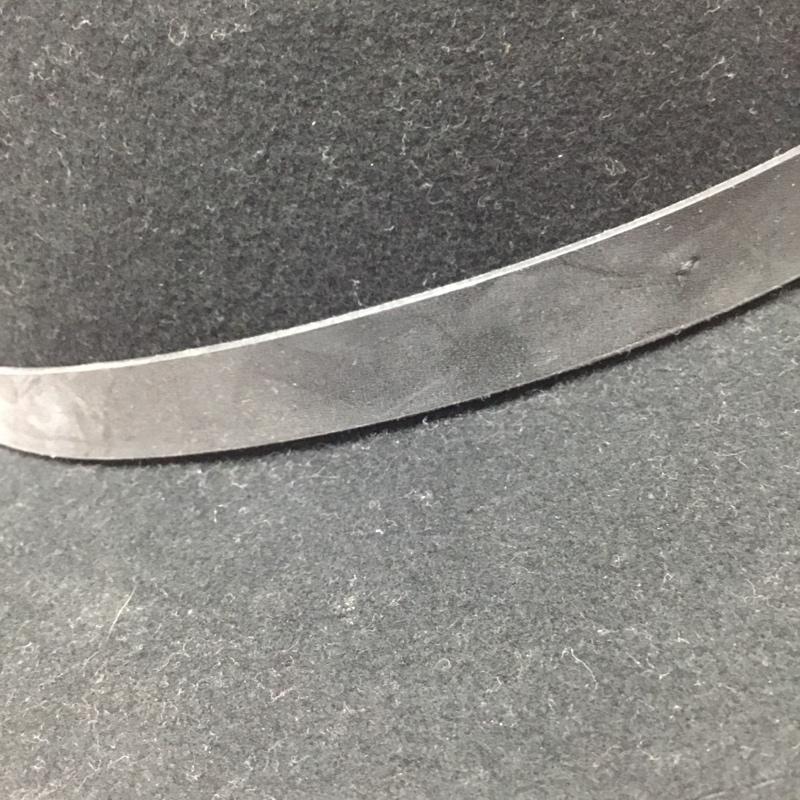 ブリクストン BRIXTON 帽子 ハット MESSER FEDORA 中折れハット 58cm 無地 黒 / ブラック /  メンズ USED 古着 中古 10106347