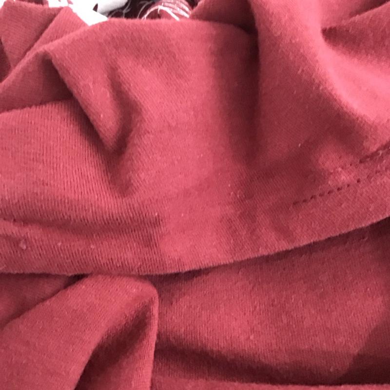 ステューシー STUSSY Tシャツ 半袖 L ロゴ、文字 X プリント えんじ / ワインレッド /  メンズ USED 古着 中古 10133104