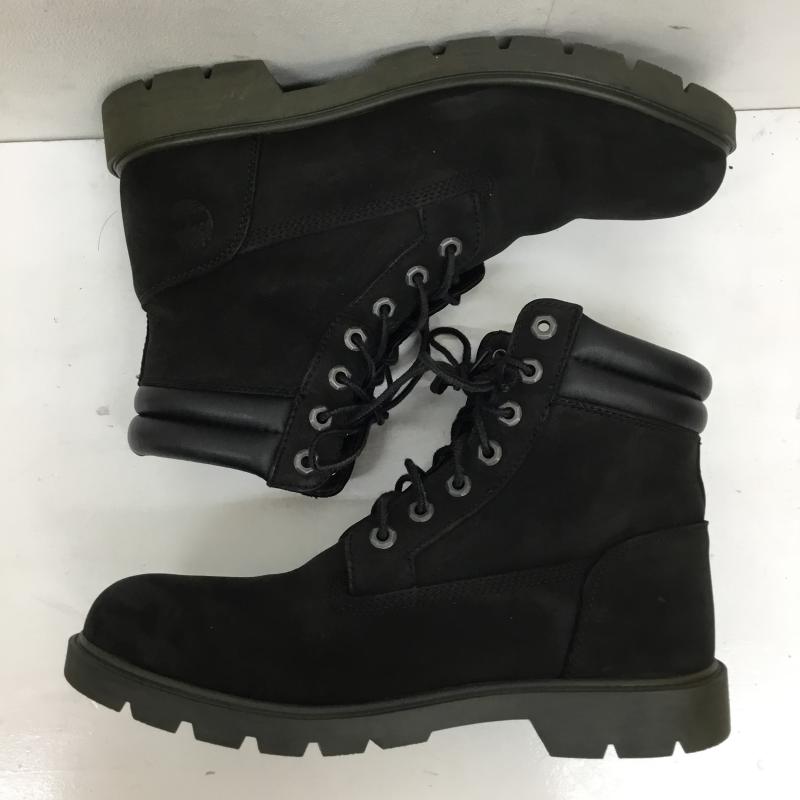 ティンバーランド Timberland ブーツ ショートブーツ A1ODY A1398 6インチ ヌバックブーツ 28.0cm ロゴ、文字 黒 / ブラック /  メンズ USED 古着 中古 10144478