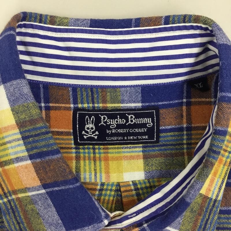 サイコバニー Psycho Bunny シャツ、ブラウス 半袖 半袖シャツ カラーシャツ 半袖カットソー チェックシャツ XL チェック マルチカラー / マルチカラー /  メンズ USED 古着 中古 10119400