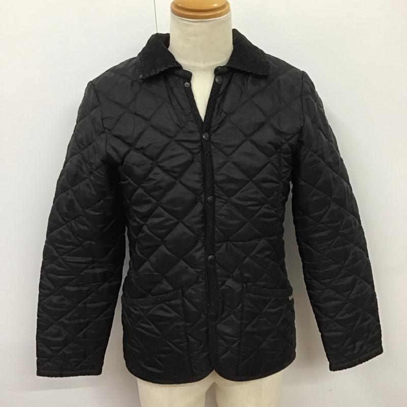 ラベンハム LAVENHAM ジャケット、上着 ジャケット、ブレザー キルティングジャケット カラージャケット ボタン前開ジャケット アウター M 無地 黒 / ブラック /  メンズ USED 古着 中古 10123819