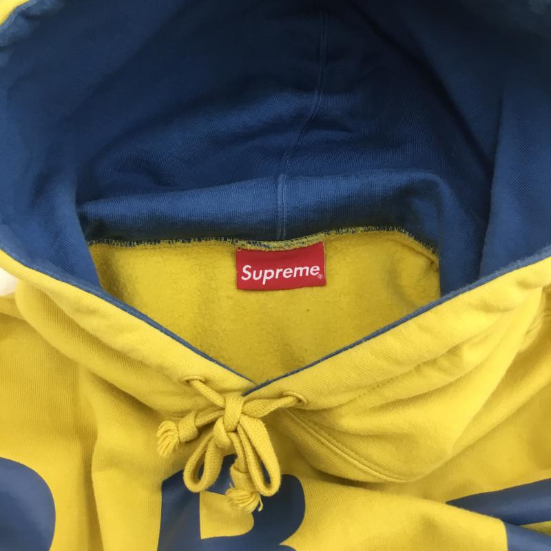 シュプリーム Supreme パーカー 長袖 L ロゴ、文字 黄 / イエロー /  メンズ USED 古着 中古 10110367