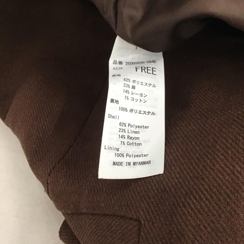 アズールバイマウジー AZUL BY MOUSSY ベスト ベスト FREE 無地 茶 / ブラウン /  レディース USED 古着 中古 10148424