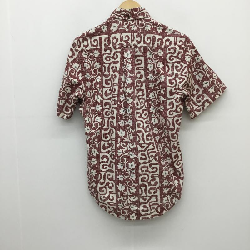 レインスプーナー reyn spooner シャツ、ブラウス 半袖 アロハシャツ　金タグ　ゴールドタグ XS 白 / ホワイト / X ボルドー / ボルドー / X 赤 / レッド /  メンズ USED 古着 中古 10130231