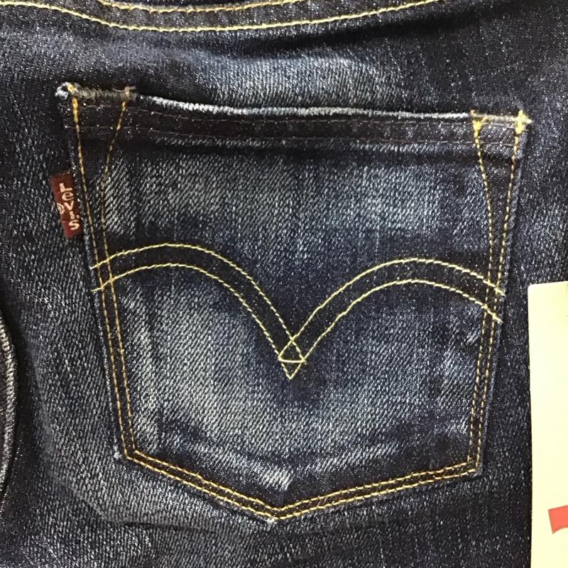 リーバイス Levi s パンツ デニム、ジーンズ W23/58cm Tight Bootcut 無地 インディゴ / インディゴ /  レディース USED 古着 中古 10121936