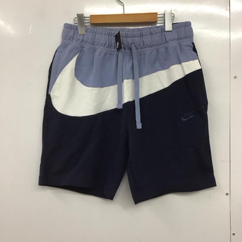 ナイキ NIKE パンツ ショートパンツ ar3162-438 フレンチテリー STMTHBR ショートパンツ L ロゴ、文字 紺 / ネイビー /  メンズ USED 古着 中古 10145546