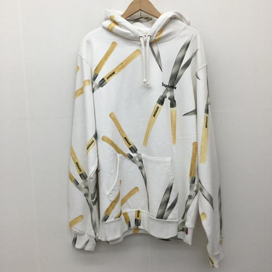 シュプリーム Supreme パーカー 長袖 19SS Shears Hooded Sweatshirt XL  白 / ホワイト / X 黄 / イエロー /  メンズ USED 古着 中古 10139149