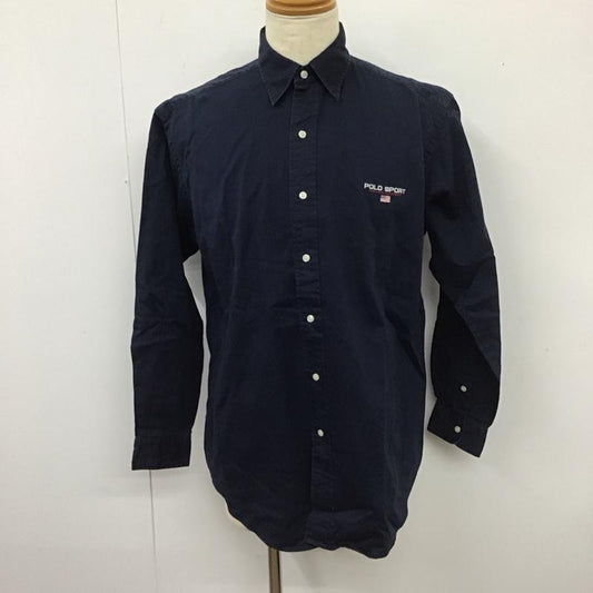 ポロスポーツラルフローレン POLOSPORT シャツ、ブラウス 長袖 長袖シャツ カラーシャツ 長袖カットソー S ロゴ、文字 紺 / ネイビー /  メンズ USED 古着 中古 10112492