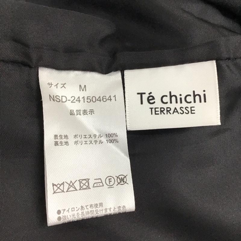 テチチ Techichi スカート ひざ丈スカート 241504641 バックスリット タイトスカート M チェック 黒 / ブラック / X 灰 / グレー /  レディース USED 古着 中古 10120819