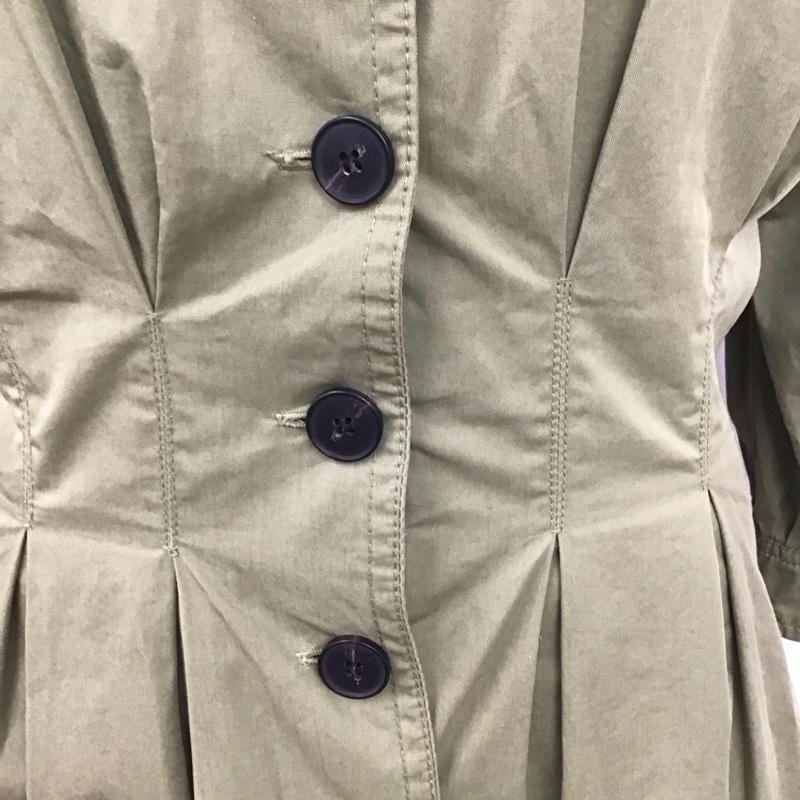 ザラティーアールエフ ZARA TRF ワンピース ロングスカート 3092 186 505 ノーカラー Ｖネック XS 無地 カーキ / カーキ /  レディース USED 古着 中古 10111063