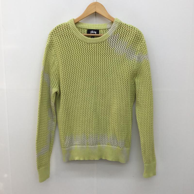 ステューシー STUSSY ニット、セーター 長袖 PIGMENT DYED LOOSE GAUGE SWEAT M グラデーション 黄 / イエロー /  メンズ USED 古着 中古 10122740