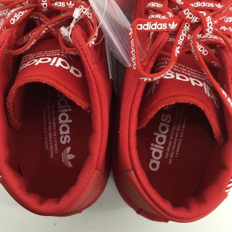 アディダス adidas スニーカー スニーカー BC0413 COURTVANTAGE HEEL TREFOIL 22.5cm 22.5cm ロゴ、文字 赤 / レッド / X 白 / ホワイト /  レディース USED 古着 中古 10149453