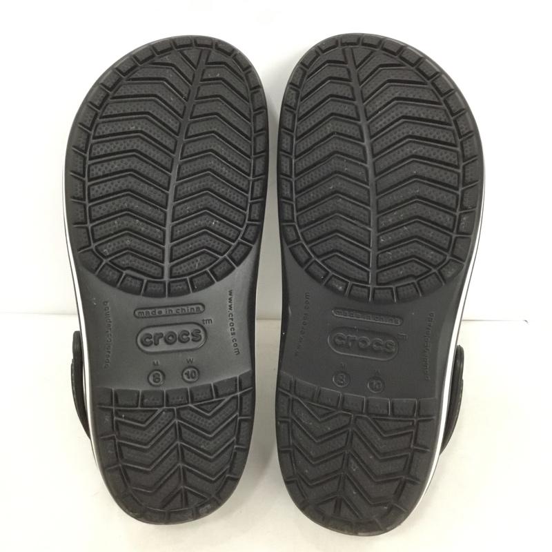 クロックス crocs サンダル サンダル クロックバンド M8 ロゴ、文字 黒 / ブラック /  メンズ USED 古着 中古 10149226