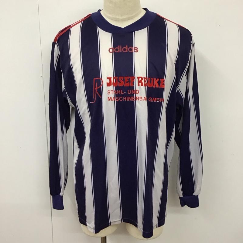 アディダス adidas カットソー 長袖 長袖カットソー スポーツウェア ロングスリーブカットソー プリントTシャツ L ストライプ マルチカラー / マルチカラー /  メンズ USED 古着 中古 10115291