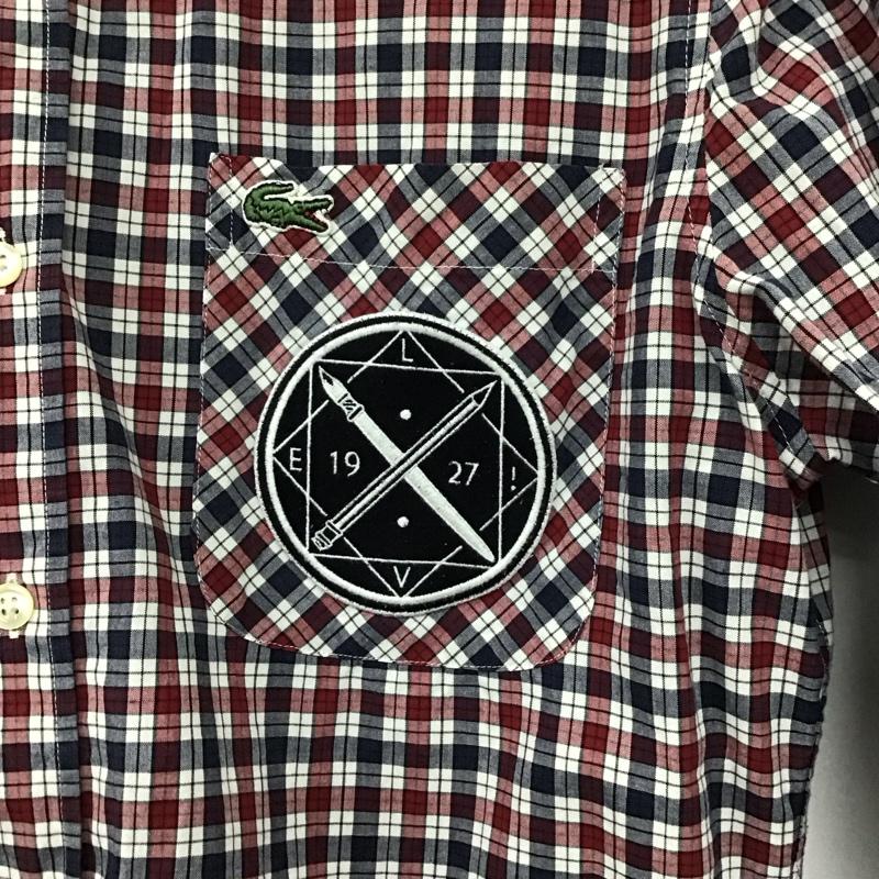 ラコステ LACOSTE シャツ、ブラウス 長袖 長袖シャツ チェックシャツ カラーシャツ ボタンダウンシャツ チェック マルチカラー / マルチカラー /  メンズ USED 古着 中古 10136191