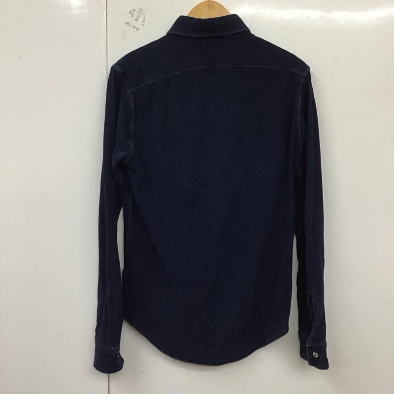 ラコステ LACOSTE シャツ、ブラウス 長袖 長袖シャツ 無地シャツ カラーシャツ ボタンダウンシャツ 3 ロゴ、文字 インディゴ / インディゴ /  メンズ USED 古着 中古 10129082