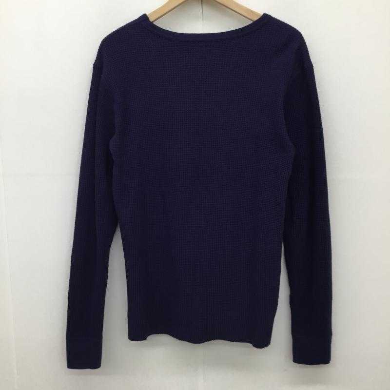 ビームス BEAMS カットソー 長袖 サーマルカットソー XL 無地 紺 / ネイビー /  メンズ USED 古着 中古 10135941
