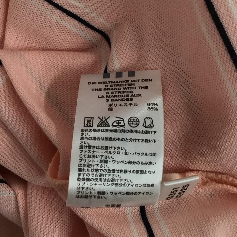 アディダス adidas ポロシャツ 半袖 L ボーダー柄 マルチカラー / マルチカラー /  メンズ USED 古着 中古 10130151