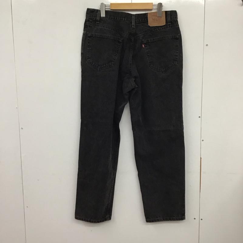 リーバイストラウスアンドコー Levi Strauss & co. パンツ デニム、ジーンズ デニムパンツ ワイドパンツ カジュアルパンツ 36インチ 無地 黒 / ブラック /  メンズ USED 古着 中古 10133668