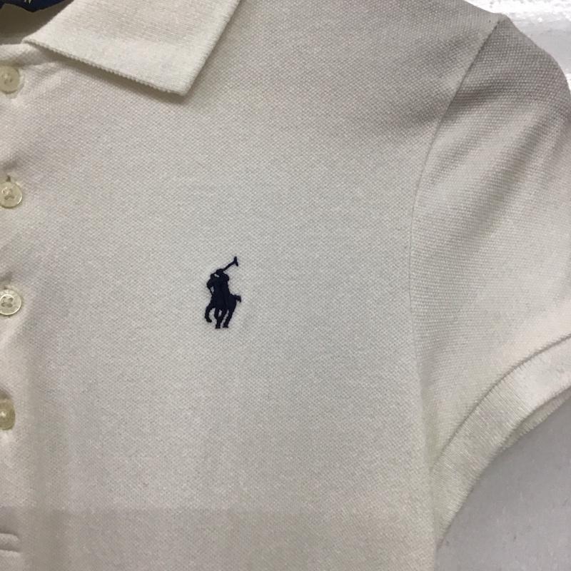 ラルフローレン RALPHLAUREN ワンピース ひざ丈スカート XL ロゴ、文字 白 / ホワイト /  ガールズ USED 古着 中古 10132764