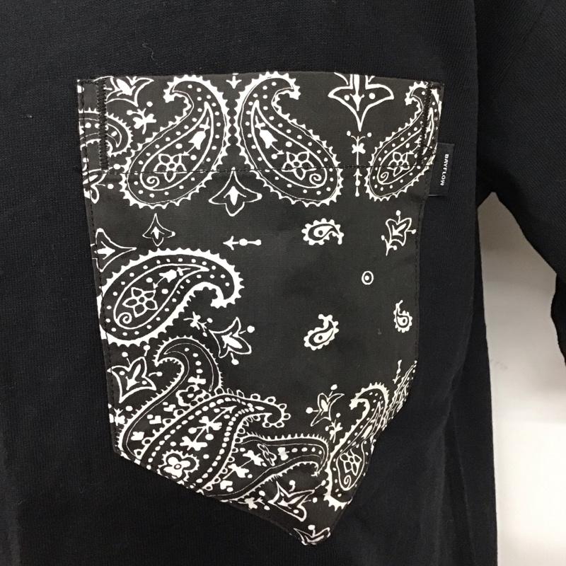 ベイフロー BAYFLOW Tシャツ 半袖 半袖カットソー プリントTシャツ クルーネックカットソー M 無地 黒 / ブラック /  メンズ USED 古着 中古 10114195