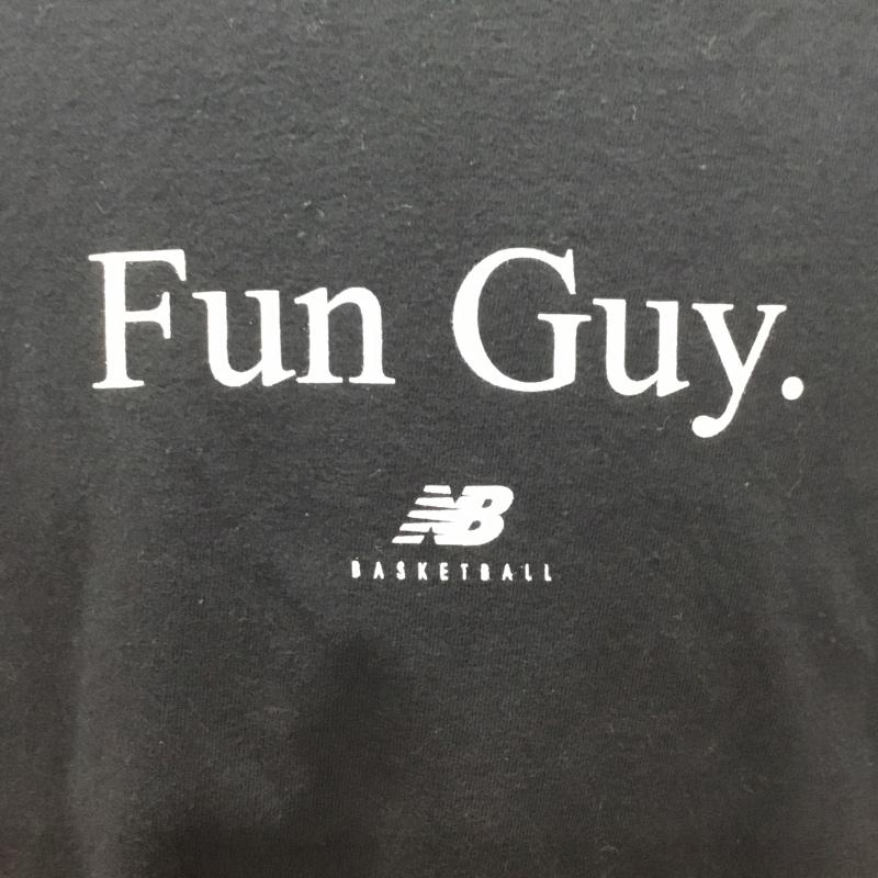 ニューバランス New Balance Tシャツ 半袖 半袖カットソー プリントTシャツ クルーネックカットソー XL ロゴ、文字 黒 / ブラック /  メンズ USED 古着 中古 10111939