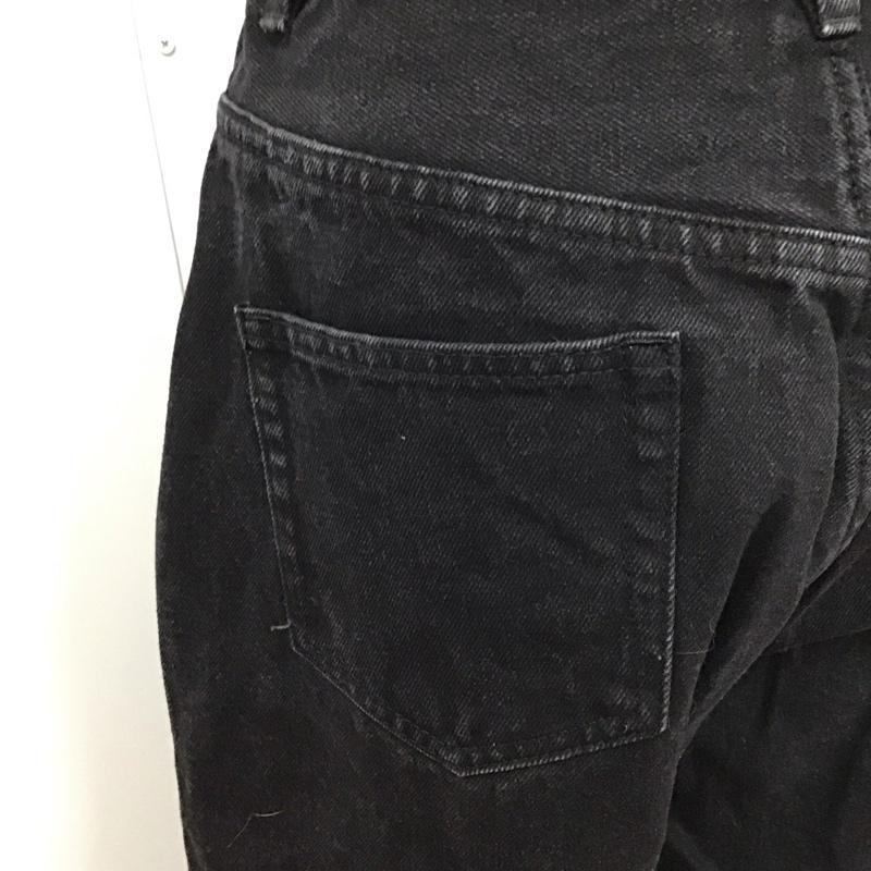 フリークスストア FREAK S STORE パンツ デニム、ジーンズ デニムパンツ ストレートパンツ ワイドパンツ カジュアルパンツ M 無地 黒 / ブラック /  レディース USED 古着 中古 10114474