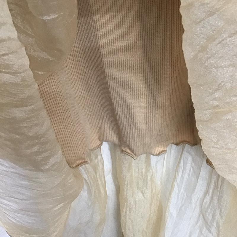 カスタネ Kastane ワンピース ロングスカート KA4F049 シアーシャーリングワンピースSET タンクトップ FREE 無地 橙 / オレンジ /  レディース USED 古着 中古 10142271