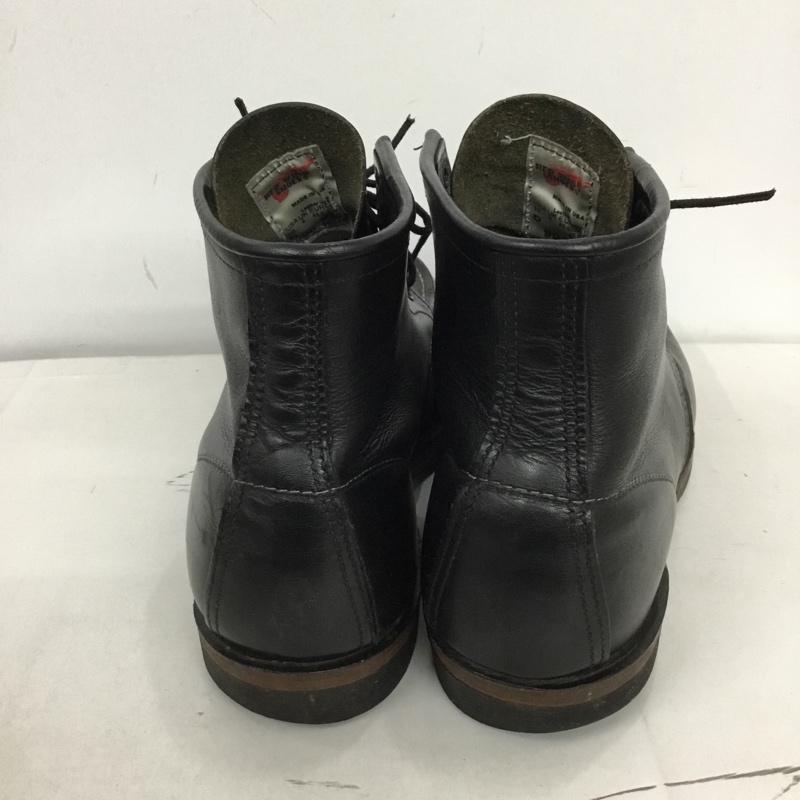 レッドウィング RED WING ブーツ ショートブーツ 09015-1 ワークブーツ 28cm 10D 箱有 US：10 無地 黒 / ブラック /  メンズ USED 古着 中古 10123266